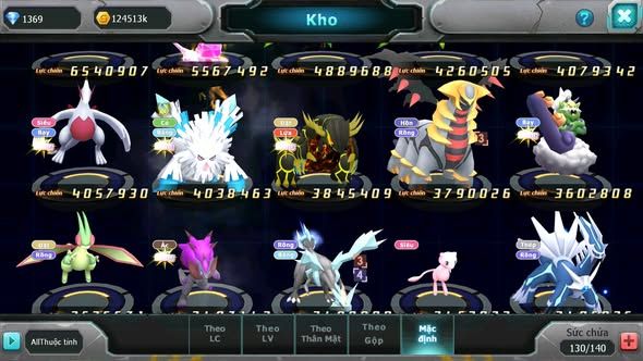 MÃ : #TTS4833 - SV 1347 - TOP 22 - V14 - WHITE CH PALKIA CH BLACK BC KYOGRE BC CẶP LATI BC NGON