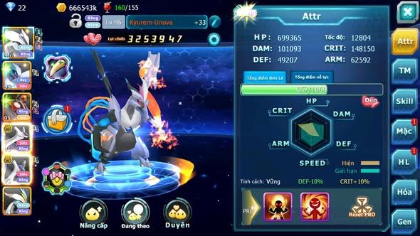 MÃ : #TTS4838 - SV 1401 - V4 - UNVOA CẶP LATI BÁ CHỦ LUGIA ZEVIL WHITE MEW GIÁP