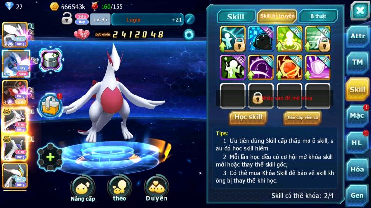 MÃ : #TTS4838 - SV 1401 - V4 - UNVOA CẶP LATI BÁ CHỦ LUGIA ZEVIL WHITE MEW GIÁP