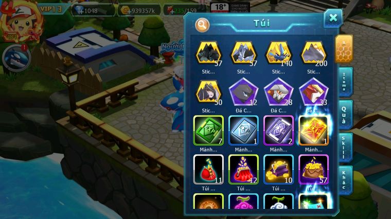 MÃ : #TTS4845 - SV 945 - TOP 11 - 973 SÁCH - HOOH CH DYNAMXA DIANCIE CH DYNAMAX PALKIA CH HENTRAN BC RẮN BĂNG BC Z100 BC