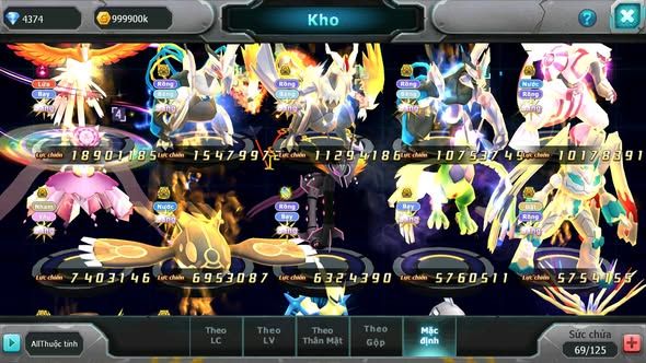 MÃ : #TTS4843 - SV 1243 - TOP 41 - V15 - HOOH CH DYNAMAX UNVOA BC WB BC PALKIA BC DIANCIE BC KYOGRE BC QUÁ NGON