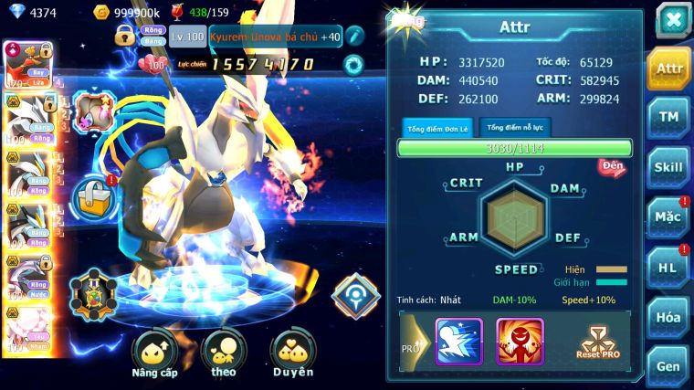 MÃ : #TTS4843 - SV 1243 - TOP 41 - V15 - HOOH CH DYNAMAX UNVOA BC WB BC PALKIA BC DIANCIE BC KYOGRE BC QUÁ NGON