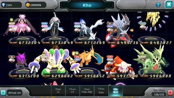 MÃ : #TTS4841 - SV 899 - TOP 11 - V15 - HOOH CH DYNAMAX WB CH DYNAMAX MEGANEC LUGIA CH NHIỀU PET BÁ CHỦ