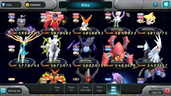MÃ : #TTS4841 - SV 899 - TOP 11 - V15 - HOOH CH DYNAMAX WB CH DYNAMAX MEGANEC LUGIA CH NHIỀU PET BÁ CHỦ