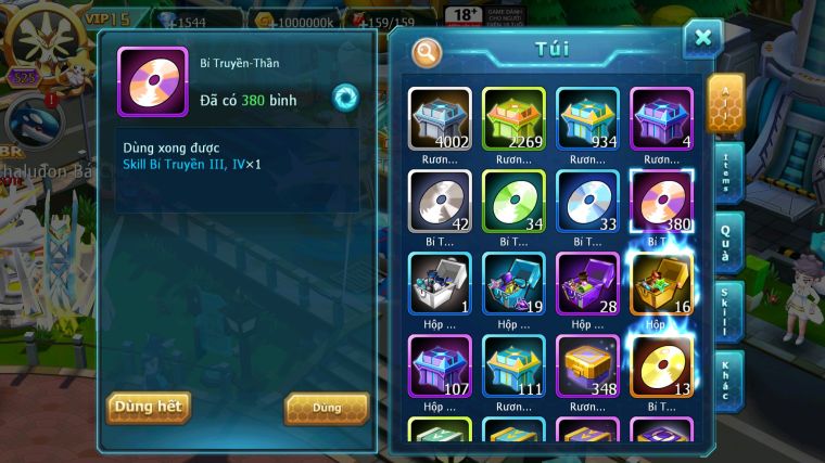 MÃ : #TTS4841 - SV 899 - TOP 11 - V15 - HOOH CH DYNAMAX WB CH DYNAMAX MEGANEC LUGIA CH NHIỀU PET BÁ CHỦ