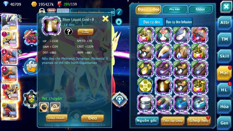 MÃ : #TTS4849 - SV 1441 - TOP 1-2-3 - V17 - 40K KC - 1K7 SÁCH - CẶP RỒNG CỘNG HƯỞNG CẶP KIẾM KHIÊN DYNAMAX HOOH CH DYNAMAX WHITE CH DYNAMAX , ĐƯ ĐẠO CỤ METAL +8 ( ĐỔI ĐC 1K SÁCH )