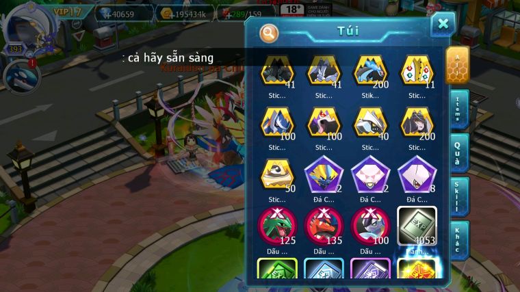 MÃ : #TTS4849 - SV 1441 - TOP 1-2-3 - V17 - 40K KC - 1K7 SÁCH - CẶP RỒNG CỘNG HƯỞNG CẶP KIẾM KHIÊN DYNAMAX HOOH CH DYNAMAX WHITE CH DYNAMAX , ĐƯ ĐẠO CỤ METAL +8 ( ĐỔI ĐC 1K SÁCH )