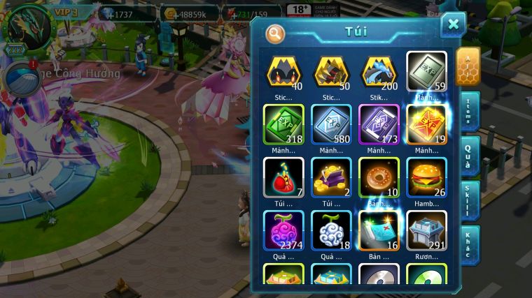 MÃ : #TTS4853 - SV 1335 - DIANCIE DYNAMAX TAPU FINI BC XERM BC RAYQUAZA GIRATINA UNVOA NHIỀU PET HT