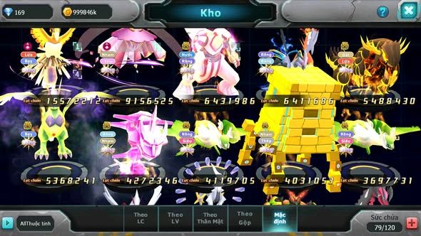 MÃ : #TTS4851 - SV 1351 - V12 -HOOH DYNAMX DIANCIE DYNAMAX PALKIA BC UNVOA QVLD BC THẦN GIÓ BC RẮN BĂNG BC 3 TEAM NGON