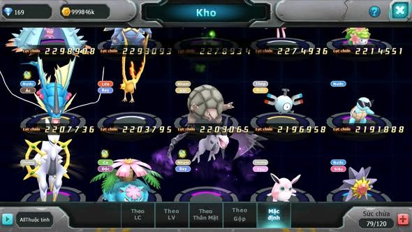 MÃ : #TTS4851 - SV 1351 - V12 -HOOH DYNAMX DIANCIE DYNAMAX PALKIA BC UNVOA QVLD BC THẦN GIÓ BC RẮN BĂNG BC 3 TEAM NGON