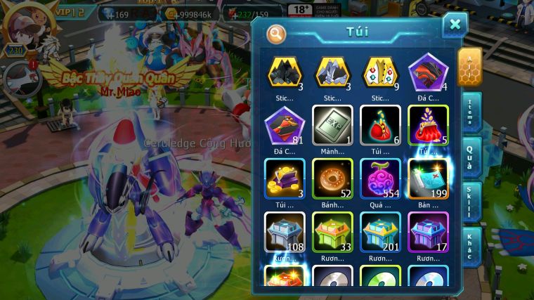 MÃ : #TTS4851 - SV 1351 - V12 -HOOH DYNAMX DIANCIE DYNAMAX PALKIA BC UNVOA QVLD BC THẦN GIÓ BC RẮN BĂNG BC 3 TEAM NGON