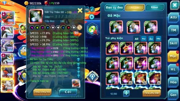 MÃ : #TTS4850 - SV 1216 - TOP 7LC - HOOH CH DYNAMAX WB CH DYNAMAX PALKIA CH YVETAL BC SÉT ĐỒ NGON NHIỀU PET BC