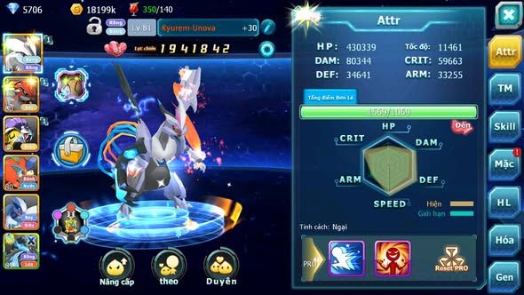 MÃ : #TTS4870 - SV 1807 - V10- TOP28 - UNVOA GROUDON RAIKOU ĐUA TOP BAO NÉT