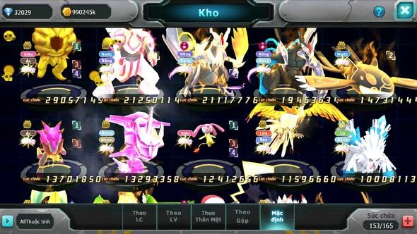 MÃ : #TTS4868 - SV 693 - TOP 8 - V14 - 32K KC - HOOPA BÁ CHỦ BUILD CỰC TỐT PALKIA BC WB DYNAMAX KYOGRE BC NHIỀU PET BÁ CHỦ NGON