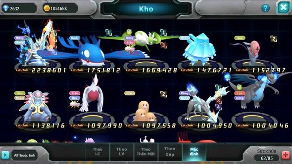 MÃ : #TTS4867 - SV 1782 - 543 SÁCH - UNVOA KYOGRE LATI LUGIA AMDLO