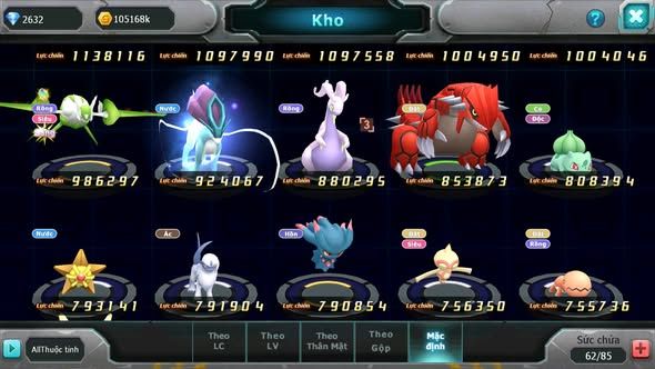 MÃ : #TTS4867 - SV 1782 - 543 SÁCH - UNVOA KYOGRE LATI LUGIA AMDLO