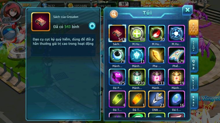 MÃ : #TTS4867 - SV 1782 - 543 SÁCH - UNVOA KYOGRE LATI LUGIA AMDLO