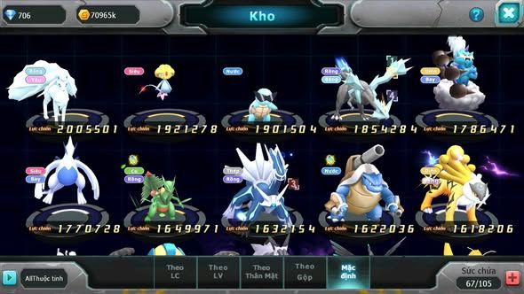 MÃ : #TTS4873 - SV 1710 - TOP 41 - 500 SÁCH - PALKIA CỘNG HƯỞNG SS - KYOGRE BC UNVOA WB BC CẶP LATI BC