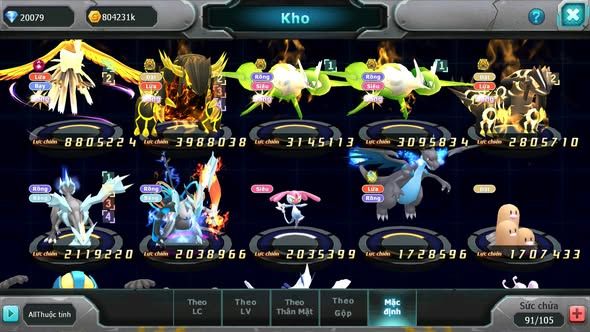 MÃ : #TTS4872 -SV1688 - 20K KC - 255 SÁCH - HOOH DYNAMXA QVLD BC GROUDON BC CẶP LATI BC NHIỀU PET HT