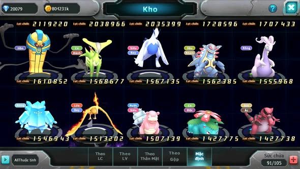 MÃ : #TTS4872 -SV1688 - 20K KC - 255 SÁCH - HOOH DYNAMXA QVLD BC GROUDON BC CẶP LATI BC NHIỀU PET HT