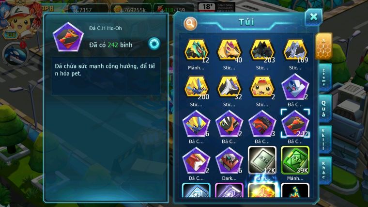 MÃ : #TTS4882 - SV 901 - TOP4 ALL - 531 SÁCH -242 MẢNH HOOH CH - DIANCIE CH DYNAAMX PALKIA CH HOOH DYNAMAX 3 TEAM BUILD CỰC TỐT