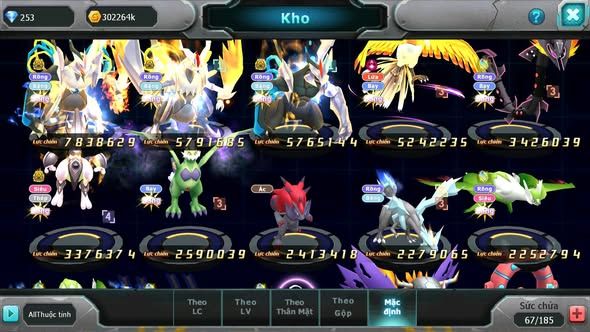 MÃ : #TTS4881 - SV 1727 - V14 - TOP 31 - UNVOA BÁ CHỦ WB BC HOOH DYNAMXA RAYQUAZA MEW GIÁP BC