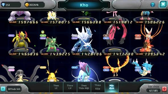 MÃ : #TTS4881 - SV 1727 - V14 - TOP 31 - UNVOA BÁ CHỦ WB BC HOOH DYNAMXA RAYQUAZA MEW GIÁP BC