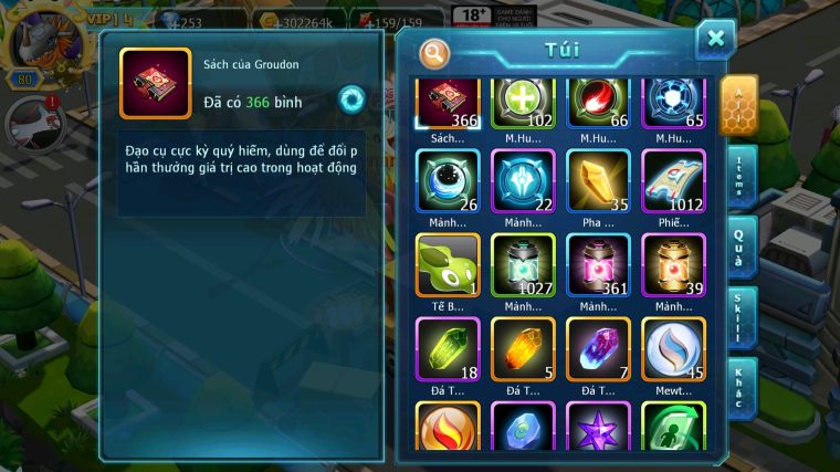 MÃ : #TTS4881 - SV 1727 - V14 - TOP 31 - UNVOA BÁ CHỦ WB BC HOOH DYNAMXA RAYQUAZA MEW GIÁP BC