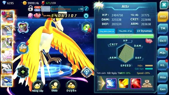 MÃ : #TTS4895 - SV 1401 - HOOH DYNAMAX CẶP CÁ BC THẦN GIÓ BC DIANCIE BC UNVOA NHIỀU PET HT