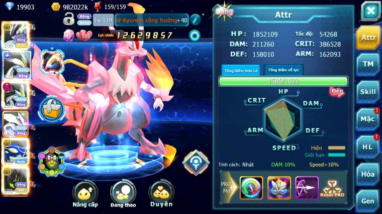 MÃ : #TTS4894 - SV 1673 - TOP 13 - V15 - 19K KC  MIRAIDON BÁ CHỦ WHITE CH BLACK DYNAMAX UNVOA KYUOGRE BC Z100 BC