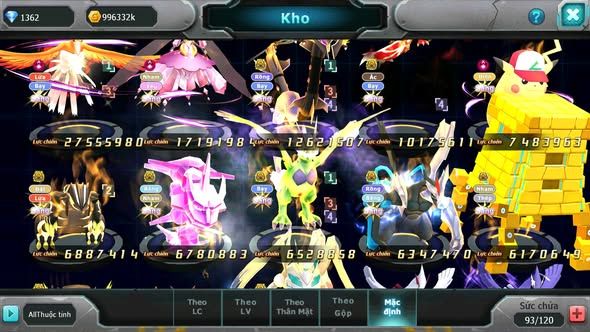 MÃ : #TTS4893 - SV 1245 - TOP 22 V12 HOOH CH DYNAMAX DIANCIE CH DYNAMAX RAYQUAZA BC NHIỀU PET BÁ CHỦ NGON