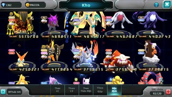 MÃ : #TTS4893 - SV 1245 - TOP 22 V12 HOOH CH DYNAMAX DIANCIE CH DYNAMAX RAYQUAZA BC NHIỀU PET BÁ CHỦ NGON
