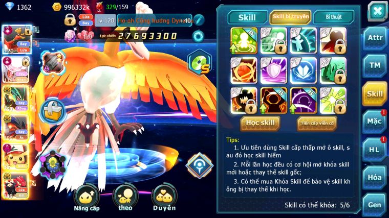 MÃ : #TTS4893 - SV 1245 - TOP 22 V12 HOOH CH DYNAMAX DIANCIE CH DYNAMAX RAYQUAZA BC NHIỀU PET BÁ CHỦ NGON