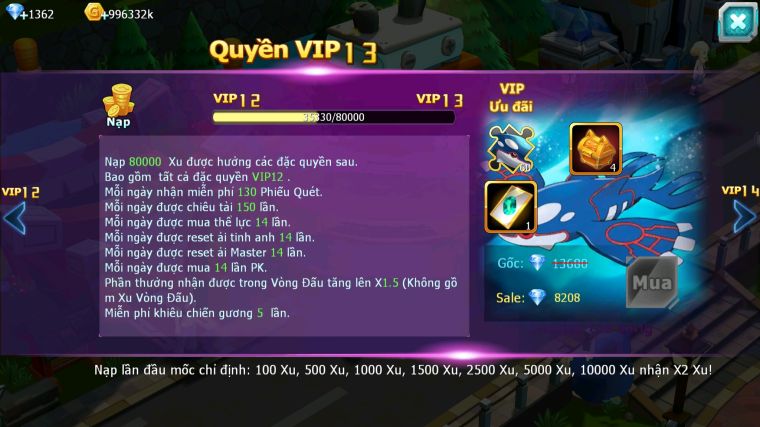 MÃ : #TTS4893 - SV 1245 - TOP 22 V12 HOOH CH DYNAMAX DIANCIE CH DYNAMAX RAYQUAZA BC NHIỀU PET BÁ CHỦ NGON