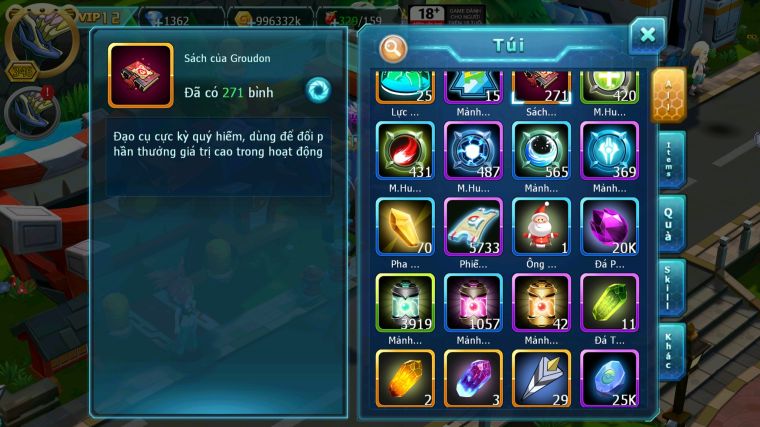 MÃ : #TTS4893 - SV 1245 - TOP 22 V12 HOOH CH DYNAMAX DIANCIE CH DYNAMAX RAYQUAZA BC NHIỀU PET BÁ CHỦ NGON