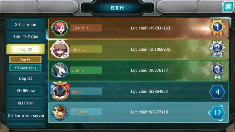 MÃ : #TTS4891 - SV1155- V13 - TOP13-  HOOH CH DYNAMAX PALKIA CH YVETAL CH WHITE DYNAAMX QVBC BC NHIỀU PET BC