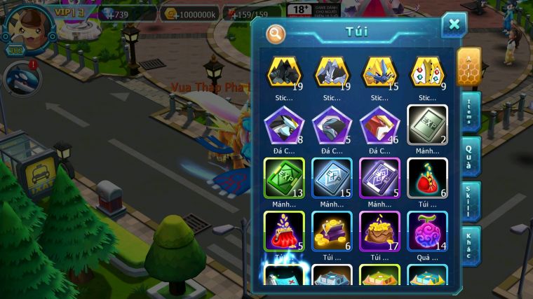 MÃ : #TTS4891 - SV1155- V13 - TOP13-  HOOH CH DYNAMAX PALKIA CH YVETAL CH WHITE DYNAAMX QVBC BC NHIỀU PET BC