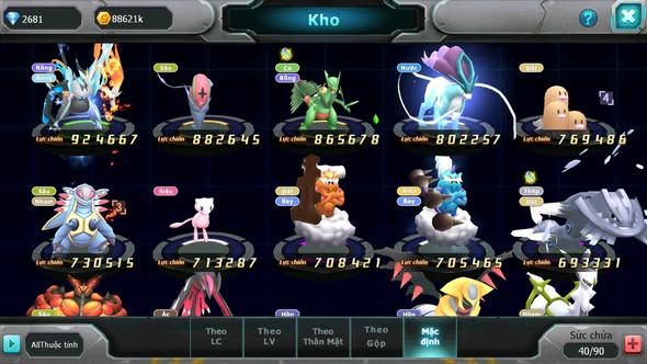 MÃ : #TTS4899 - SV 1152 - V1 BTAA BC DIANCIE BC PALKIA BC MEW GIÁP BC ZOROA UNVOA