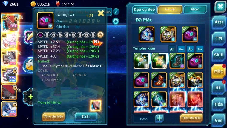 MÃ : #TTS4899 - SV 1152 - V1 BTAA BC DIANCIE BC PALKIA BC MEW GIÁP BC ZOROA UNVOA