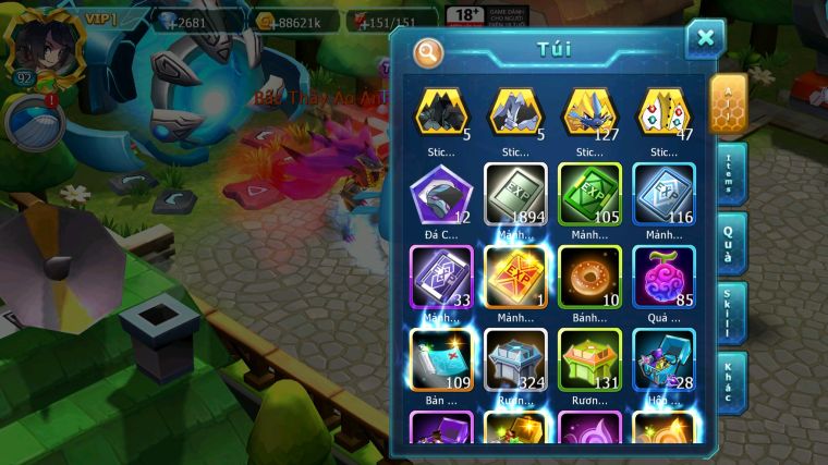 MÃ : #TTS4899 - SV 1152 - V1 BTAA BC DIANCIE BC PALKIA BC MEW GIÁP BC ZOROA UNVOA