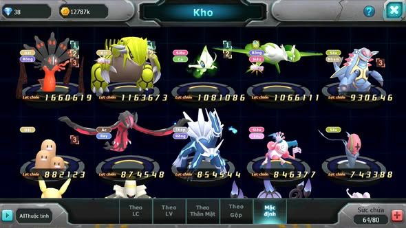 MÃ : #TTS5006 - SV 1822 - V6 - TOP10 - ZEVIL GROUDON CELEBI LATI YVETAL