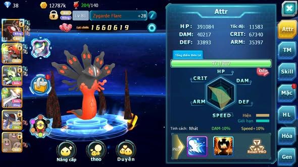 MÃ : #TTS5006 - SV 1822 - V6 - TOP10 - ZEVIL GROUDON CELEBI LATI YVETAL