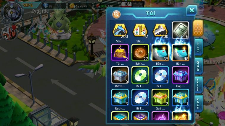 MÃ : #TTS5006 - SV 1822 - V6 - TOP10 - ZEVIL GROUDON CELEBI LATI YVETAL