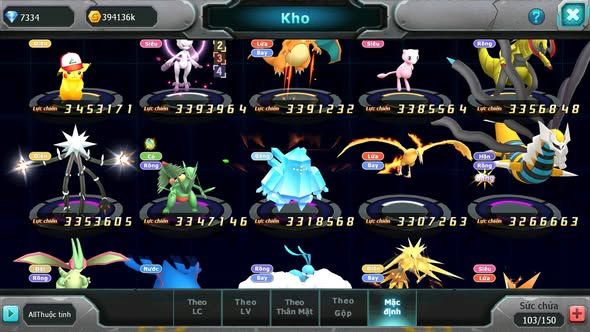 MÃ : #TTS5008 - SV 1178 - TOP 17 - V15 - HOOH CH DYNAMAX WB CH DYNAMAX THẦN ĐIỆN DYNAMAX PR DIALGA BÁ CHỦ CẶP LATI BC QUÁ NGON