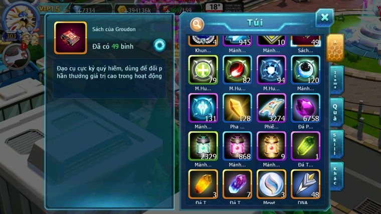 MÃ : #TTS5008 - SV 1178 - TOP 17 - V15 - HOOH CH DYNAMAX WB CH DYNAMAX THẦN ĐIỆN DYNAMAX PR DIALGA BÁ CHỦ CẶP LATI BC QUÁ NGON