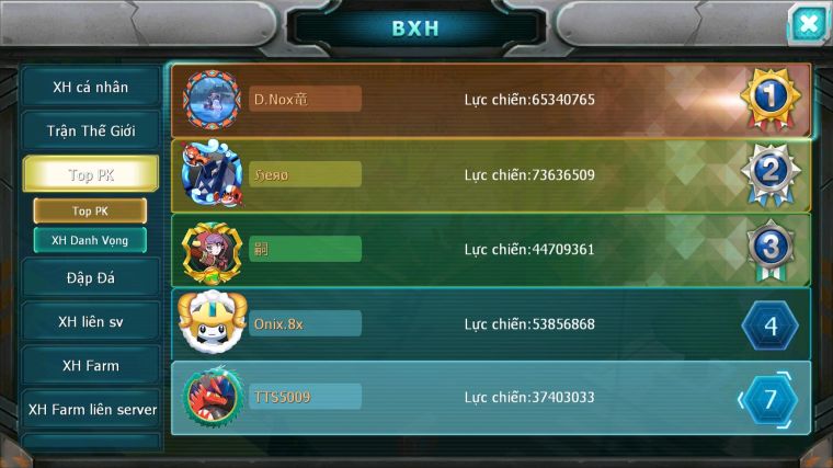 MÃ : #TTS5009 - SV 1683 - TOP 7 6K8 SÁCH - 22K KC - CẶP RỒNG BÁ CHỦ BUILD CỰC CHẤT LƯỢNG HOOH DYNAMXA THẦN GIÓ BC UNVOA HENTRAN BC