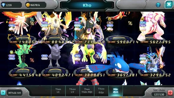 MÃ : #TTS5012 - SV1670 - TOP47 - HOOH CH DYNAMAX WB DYNAMAX YVETAL BÁ CHỦ PALKIA BC THẦN GIÓ BC NHIỀU PET HT