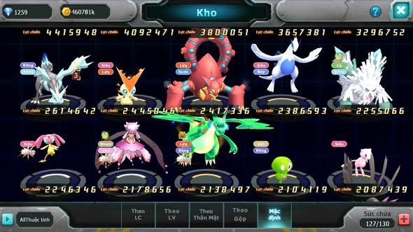 MÃ : #TTS5012 - SV1670 - TOP47 - HOOH CH DYNAMAX WB DYNAMAX YVETAL BÁ CHỦ PALKIA BC THẦN GIÓ BC NHIỀU PET HT