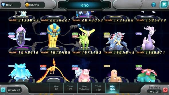 MÃ : #TTS5018 - SV 1688 - 18K KC - HOOH DYNAMAX QVLD BC CẶP LATI BC GROUDON BC UNVOA MES