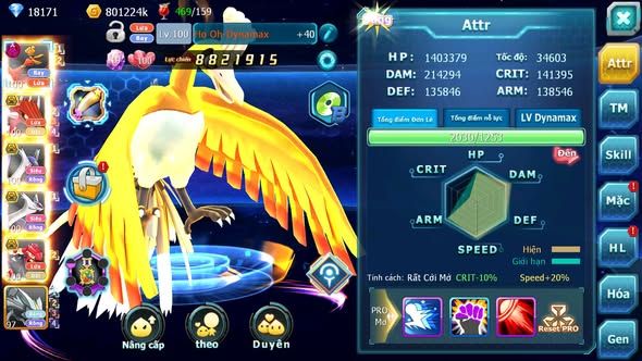 MÃ : #TTS5018 - SV 1688 - 18K KC - HOOH DYNAMAX QVLD BC CẶP LATI BC GROUDON BC UNVOA MES